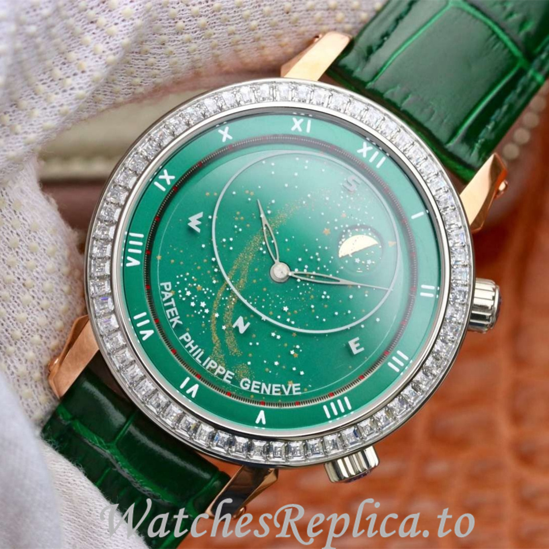 Patek Philippe Replica Complications 5102 Leather strap 43MM - WatchesReplica.is