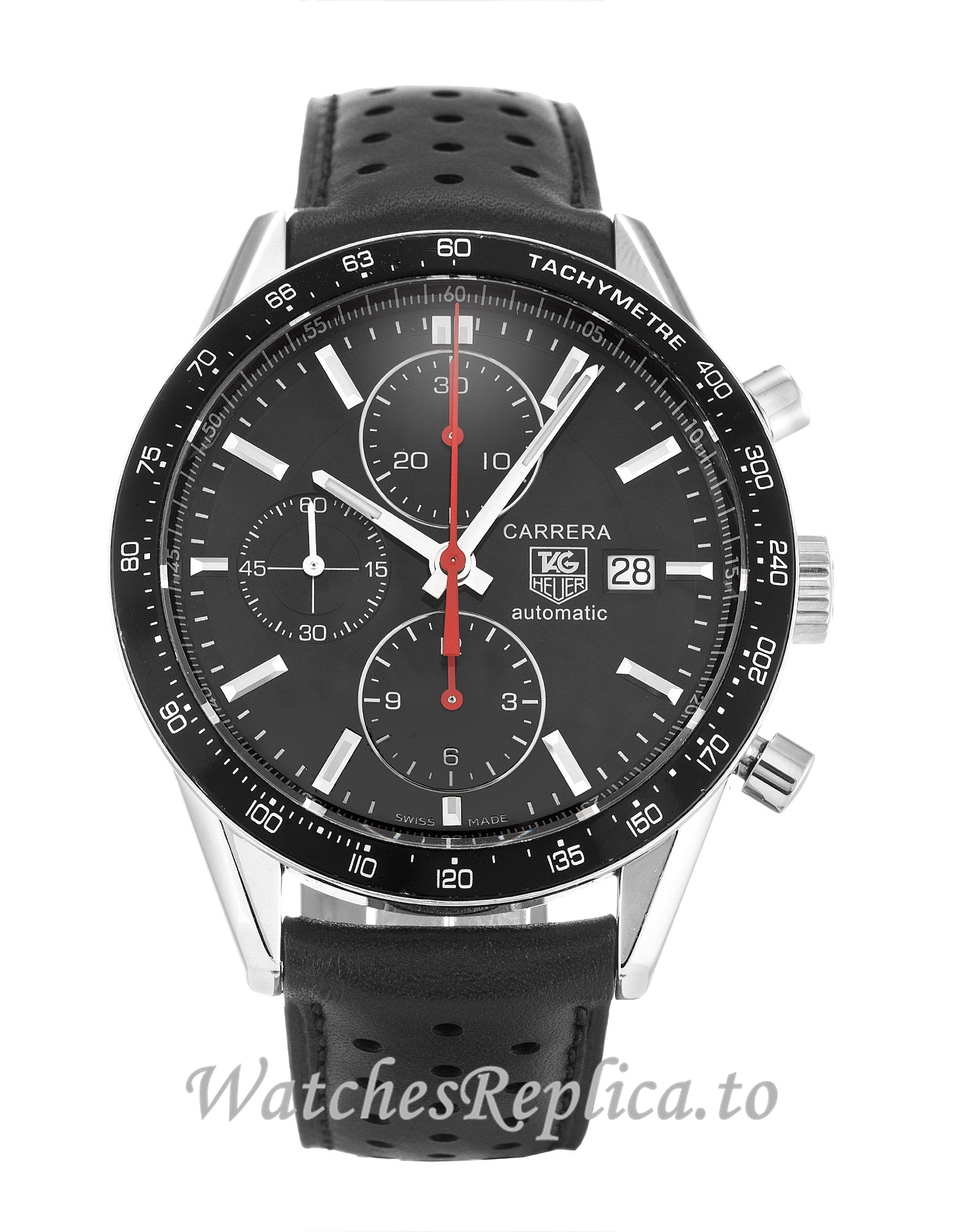 Tag Heuer Carrera Black Dial CV2014.FC6233 43 MM - WatchesReplica.is