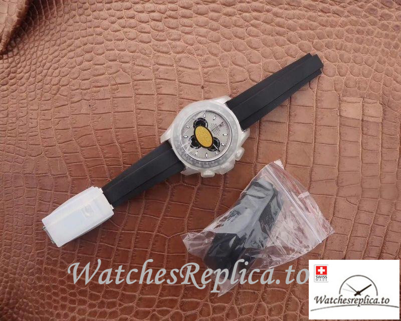 Swiss Rolex Daytona Cosmograph Replica 116519LN 001 Black Strap 40MM - WatchesReplica.is