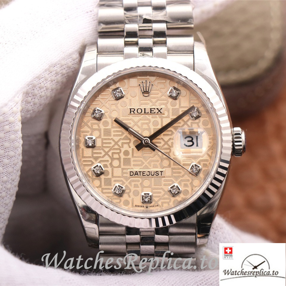 Swiss Rolex Datejust Replica 126233 Stainless steel strap 36MM - WatchesReplica.is
