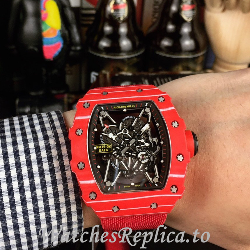 Richard Mille Replica RM35-02 Canvas strap 50MM - WatchesReplica.is