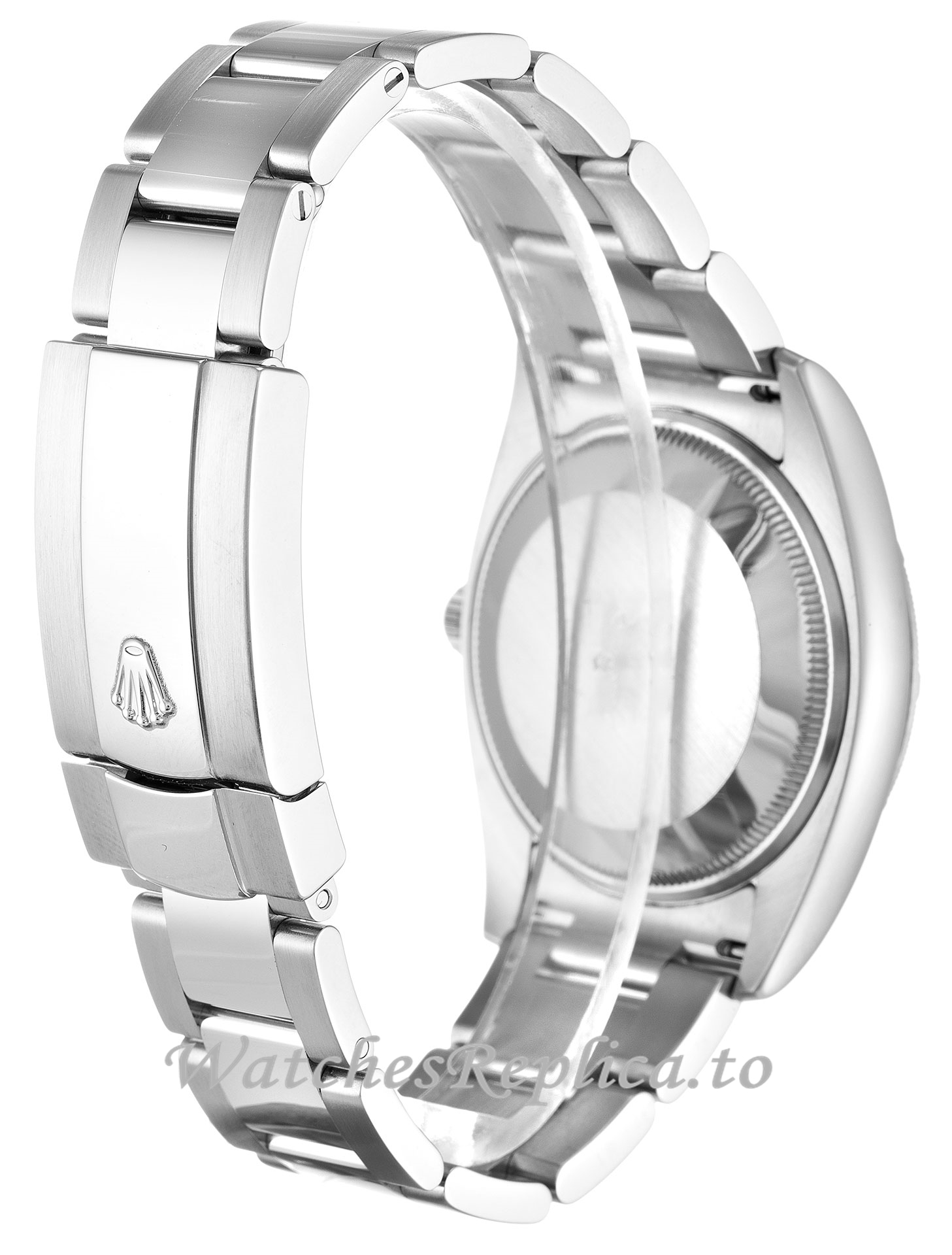 Rolex Oyster Perpetual Date Silver Dial 115210-34 MM - WatchesReplica.is