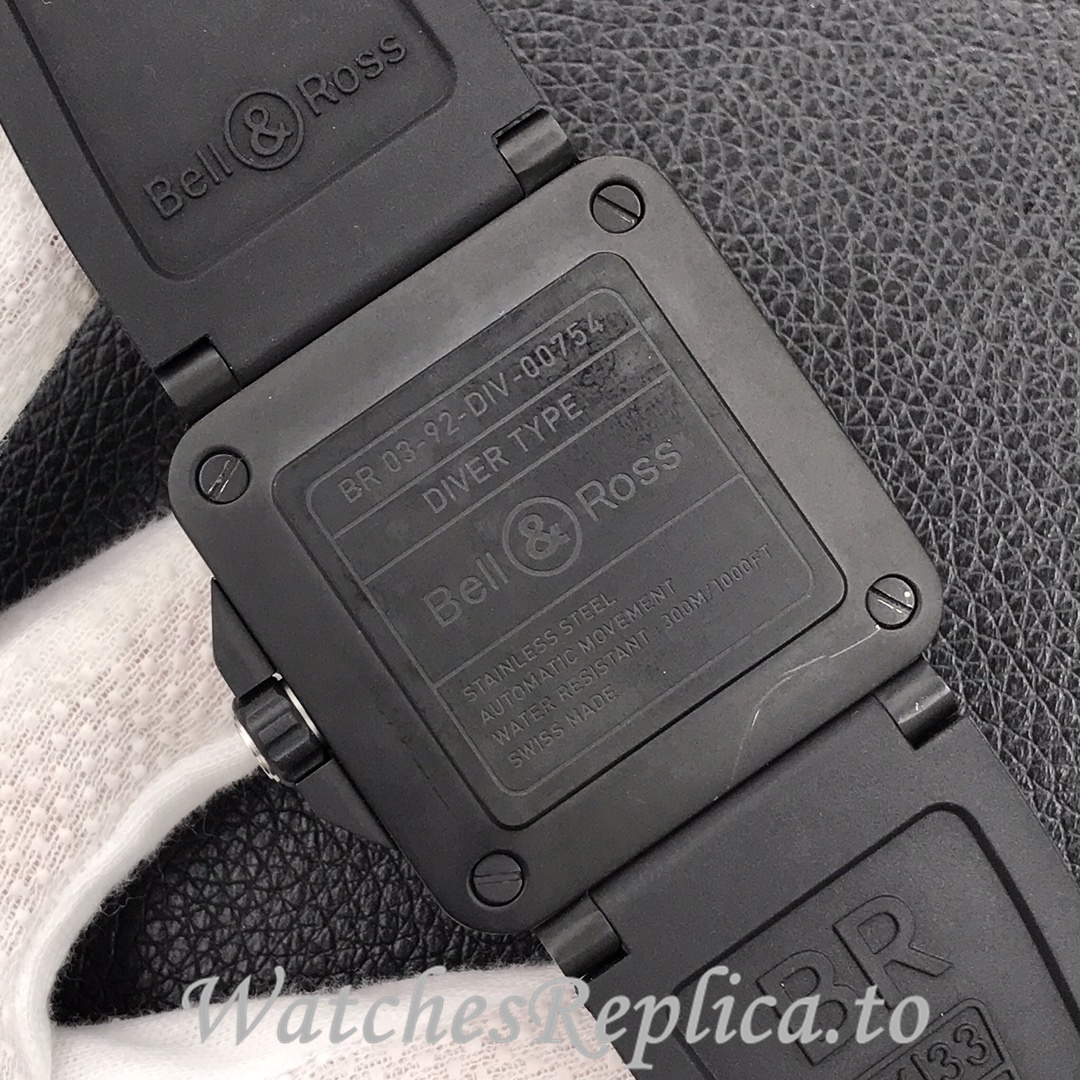 Bell Ross Replica BR 03 BR0392-CAMO-CE/SRB Rubber strap 42MM - WatchesReplica.is