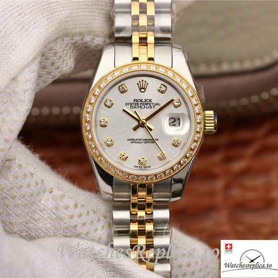 Swiss Rolex Datejust 279383RBR Stainless steel strap 28MM - WatchesReplica.is