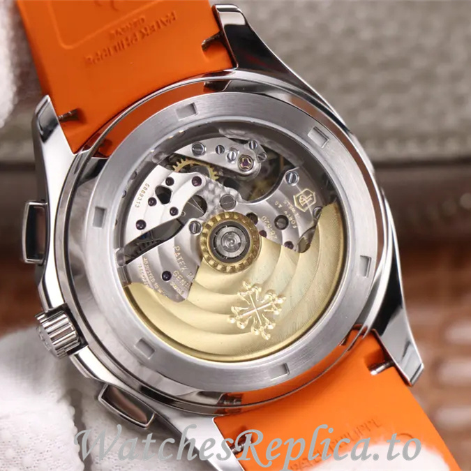 Patek Philippe Replica Aquanaut 5968A-001 Rubber strap 40MM - WatchesReplica.is