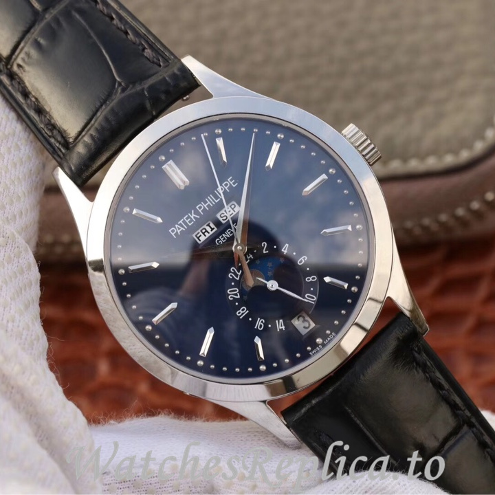 Patek Philippe Replica Complications 5396 Leather strap 38.5MM - WatchesReplica.is