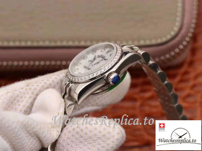 Swiss Rolex Datejust Replica 19969 White Dial 28MM - WatchesReplica.is
