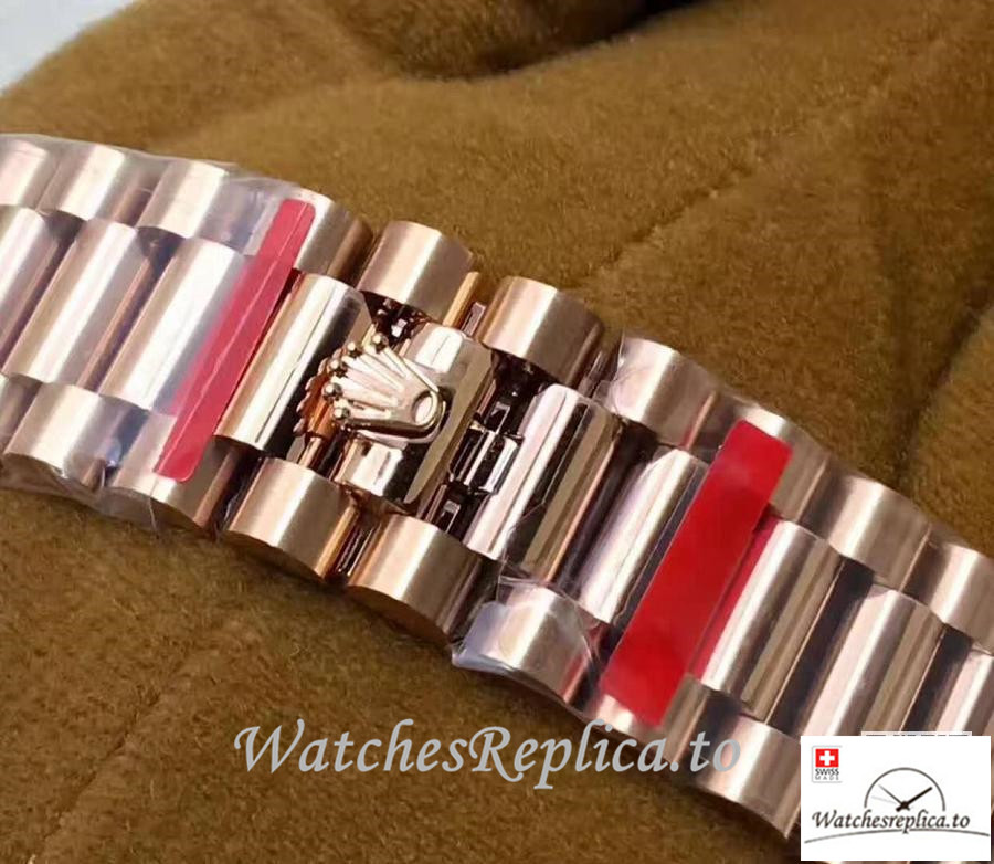 Swiss Rolex Day Date Replica 228235 001 Roman Markers 41MM - WatchesReplica.is