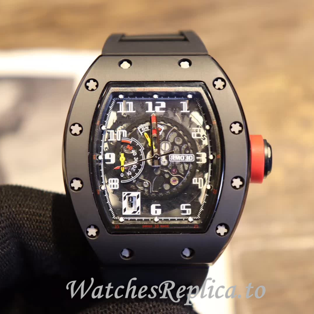 Richard Mille Replica RM030 Rubber strap 50MM - WatchesReplica.is