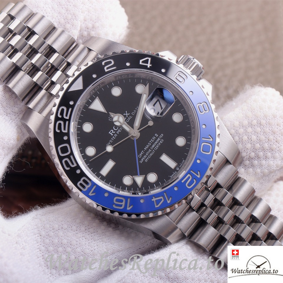 Swiss Rolex GMT Master 126710 Stainless steel strap 40MM - WatchesReplica.is