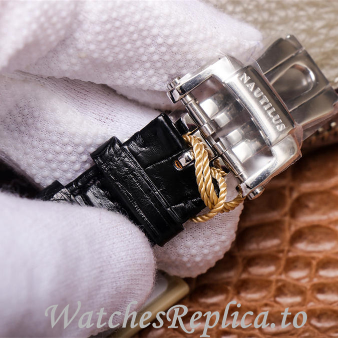 Patek Philippe Replica Nautilus 5726 Leather strap 40.5MM - WatchesReplica.is