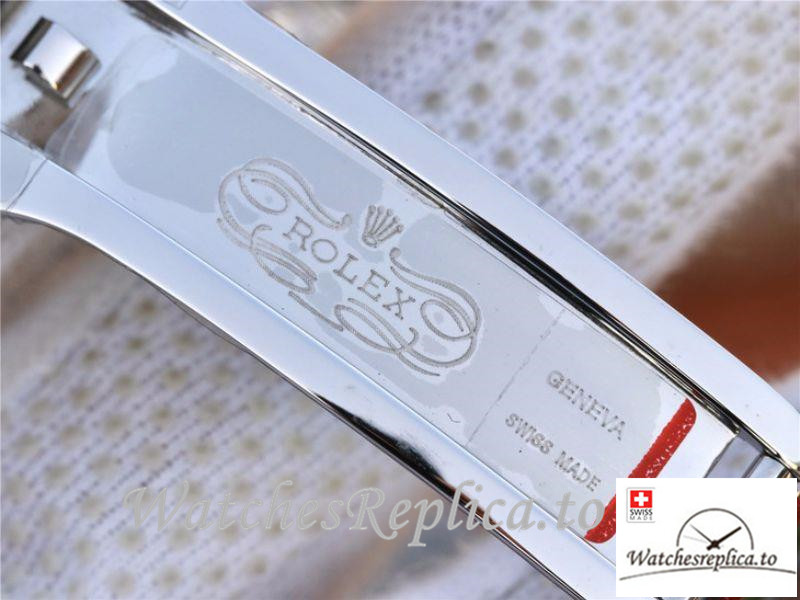 Swiss Rolex Daytona Cosmograph Rainbow Replica 116595RBOW Silver Strap 40MM - WatchesReplica.is