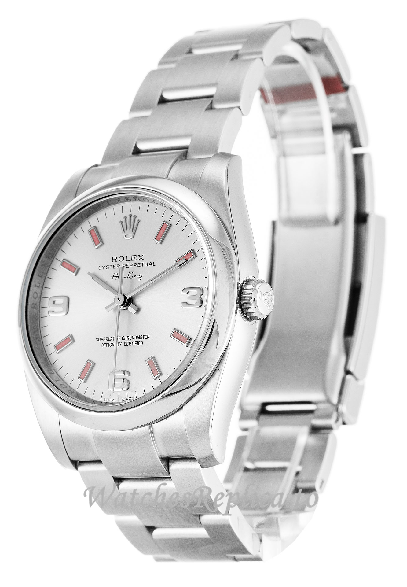 Rolex Air-King Silver Dial 114200 - WatchesReplica.is