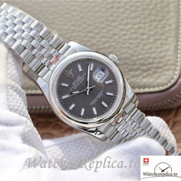 Swiss Rolex Datejust Replica 116200 Stainless steel strap 36MM - WatchesReplica.is