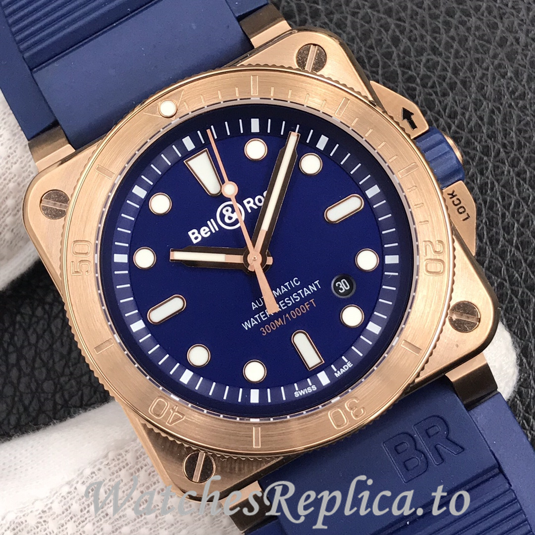 Bell Ross Replica BR 03 BR0392-CAMO-CE/SRB Rubber strap 42MM - WatchesReplica.is