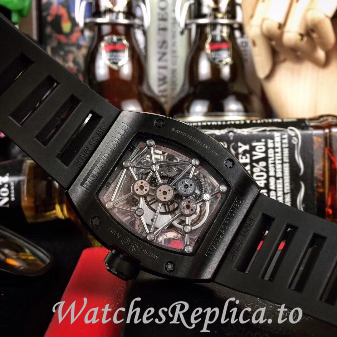 Richard Mille Replica RM012 Rubber strap 50MM - WatchesReplica.is