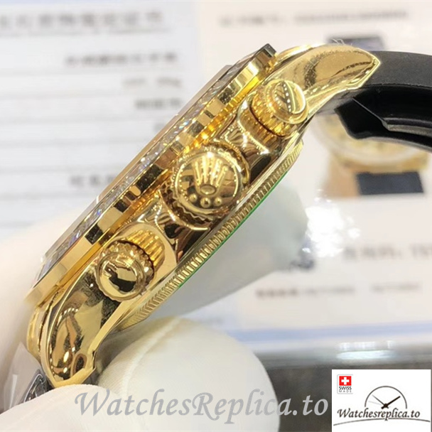 Swiss Rolex Daytona Replica 116588 Rubber strap 40MM - WatchesReplica.is