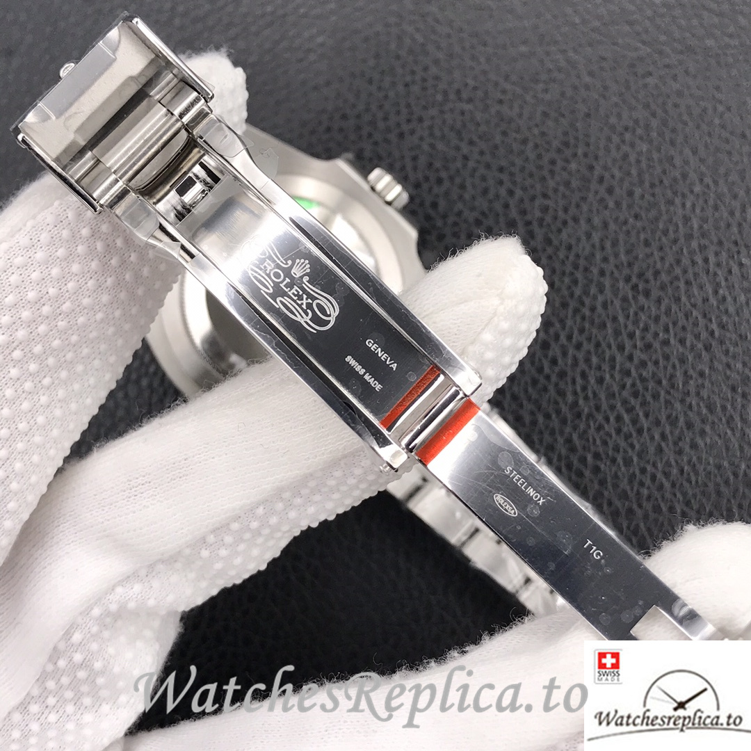 Swiss Rolex Submariner Replica Stainless steel strap 40MM Green Dial Hulk - WatchesReplica.is