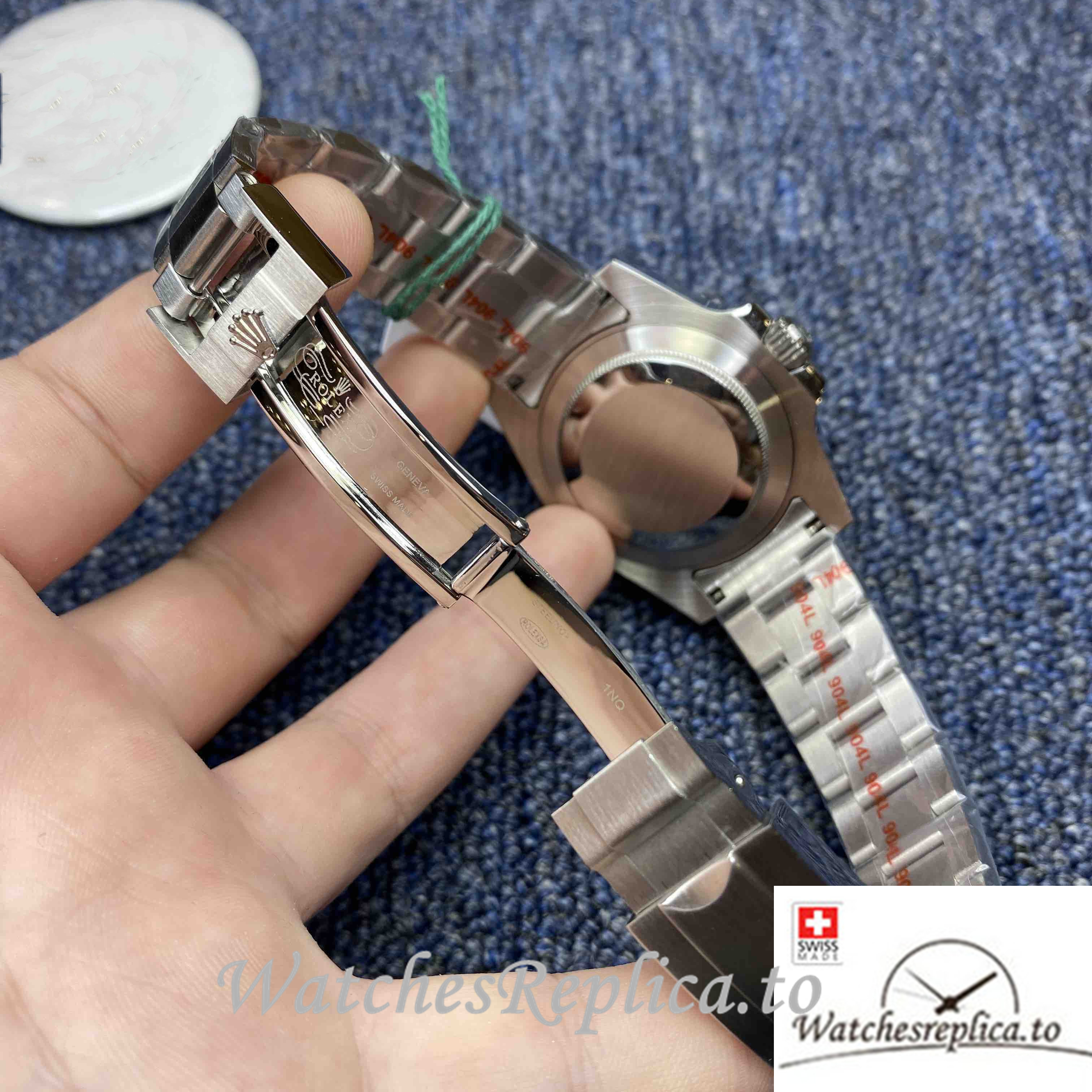 Swiss Rolex Submariner Replica 116610LV Stainless steel strap 40MM - WatchesReplica.is