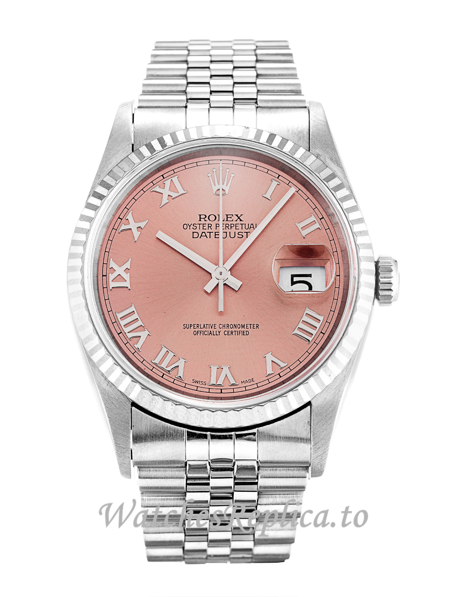 Rolex Datejust Pink Dial 16234 - WatchesReplica.is