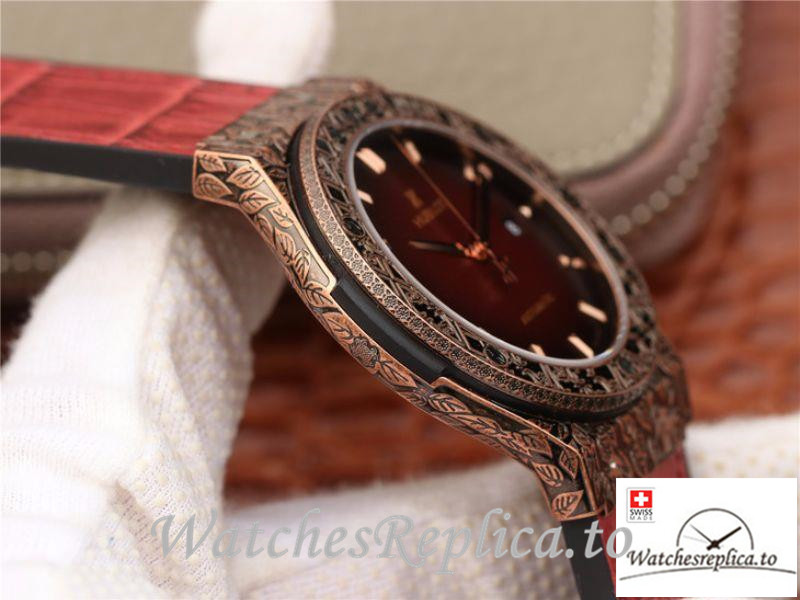 Swiss Hublot Classic Fusion Arturo Fuente Limited Edition Replica 511.OX.6670.LR.OPX17 Red Strap 45M - WatchesReplica.is