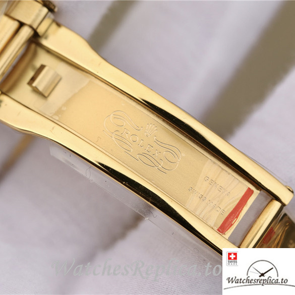 Swiss Rolex Daytona Replica 116598RBOW Yellow Gold strap 40MM - WatchesReplica.is