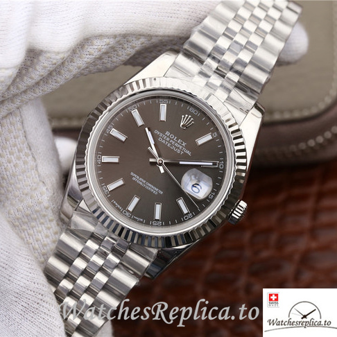 Swiss Rolex Datejust 126334-0014 Stainless steel strap 41MM - WatchesReplica.is