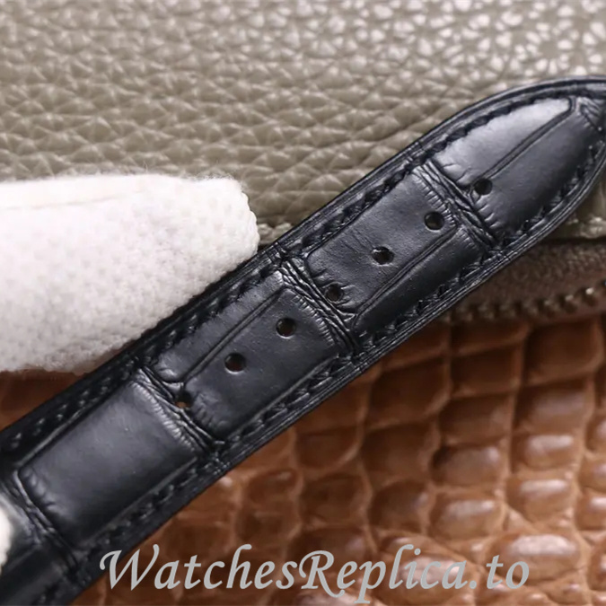 Patek Philippe Replica Complications Leather Rubber strap 42MM - WatchesReplica.is