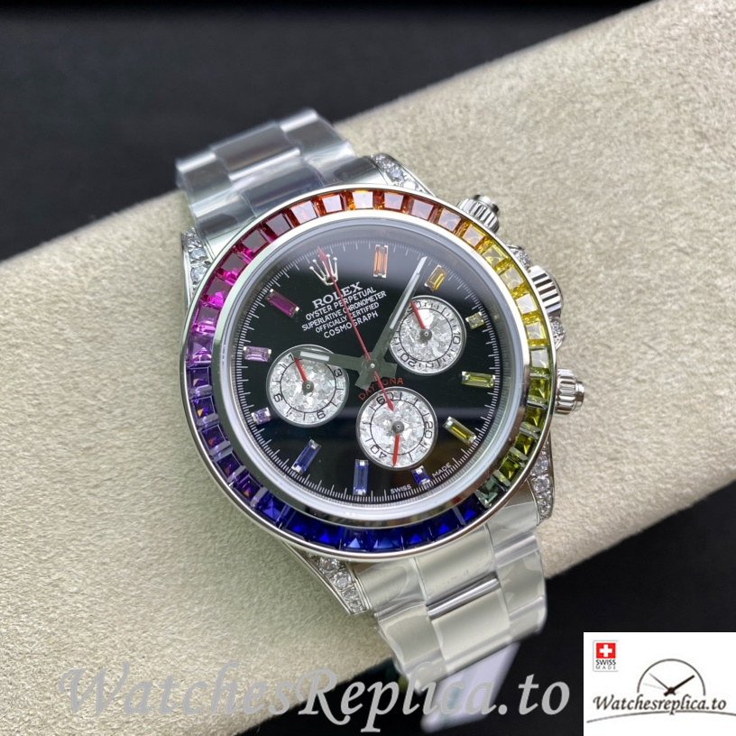 Swiss Rolex Daytona 116598RBOW Replica Stainless steel strap 40MM - WatchesReplica.is