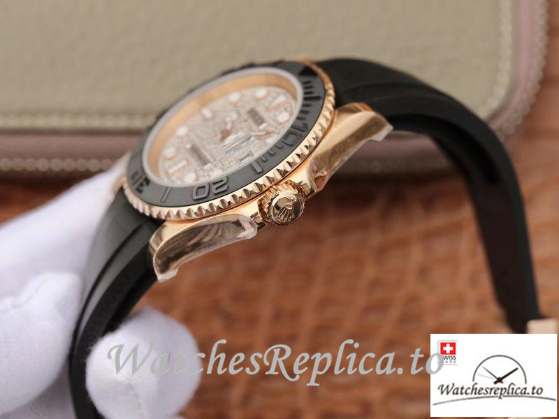Swiss Rolex Yacht Master Replica 116655 002 Black Bezel 40MM - WatchesReplica.is