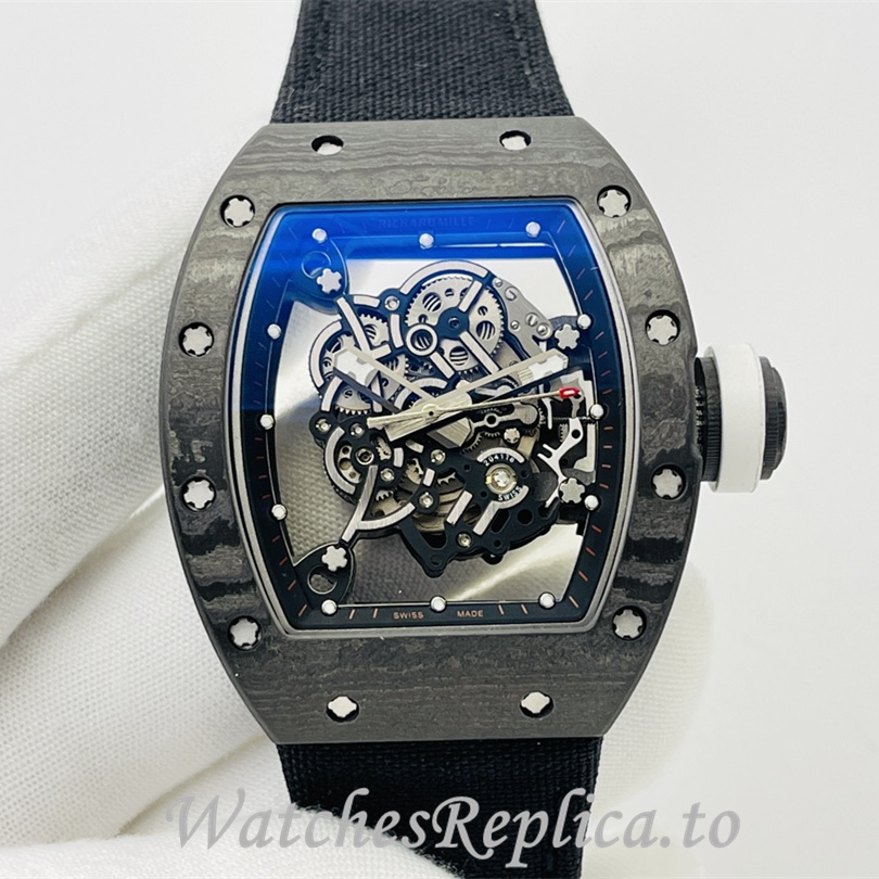 Richard Mille Replica RM055 Canvas strap 50MM - WatchesReplica.is