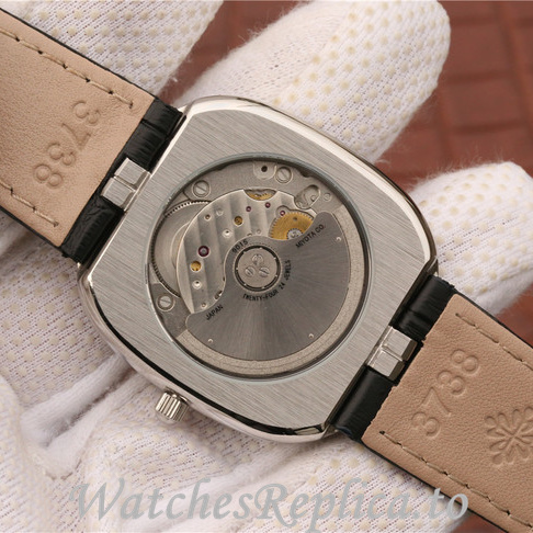 Patek Philippe Replica Golden Ellipse Leather strap 39.5MM - WatchesReplica.is