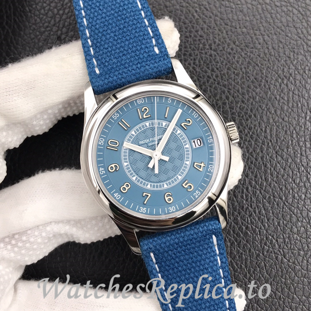 Patek Philippe Replica 6007A-001 Canvas strap 40MM - WatchesReplica.is