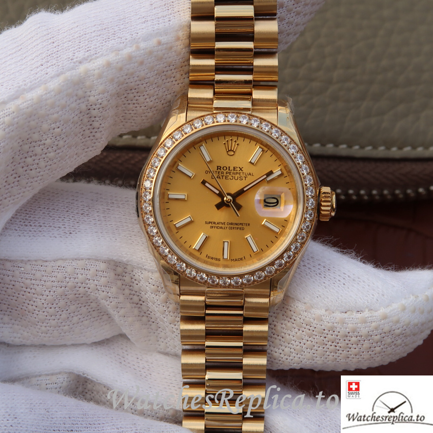 Swiss Rolex Datejust 279138RBR-0014 Stainless steel strap 28MM - WatchesReplica.is