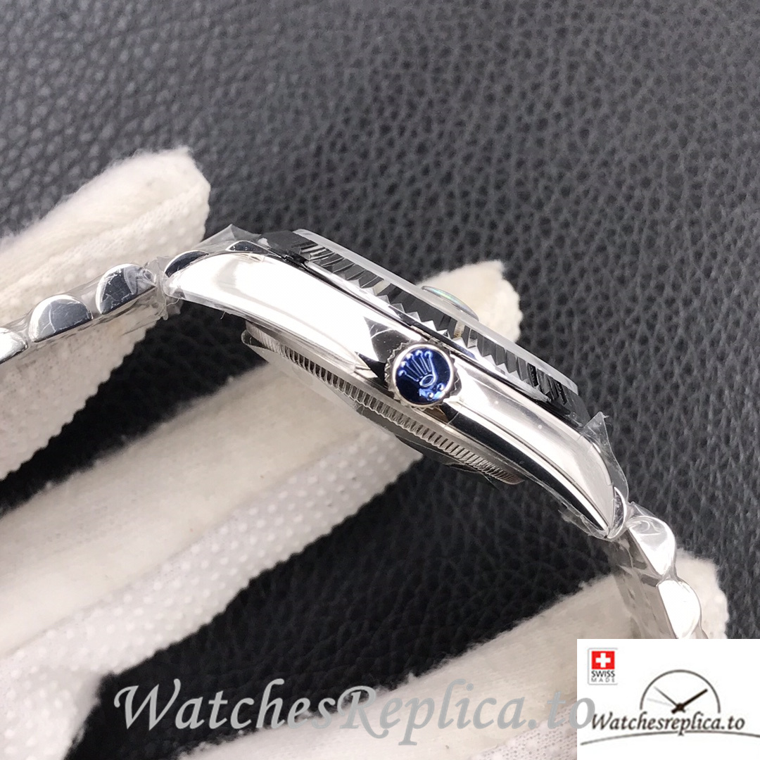 Swiss Rolex Datejust Replica Stainless steel strap 36MM Green Dial - WatchesReplica.is