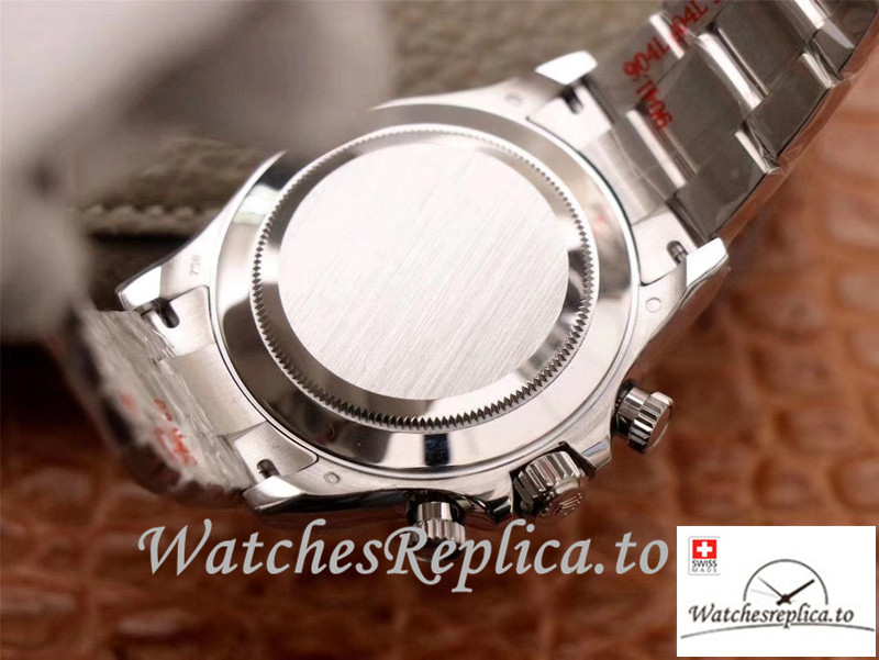 Swiss Rolex Daytona Cosmograph Replica 116509-78599 002 Gray Strap 40MM - WatchesReplica.is