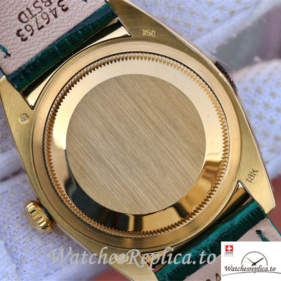 Swiss Rolex Day-Date Replica 118138 Leather strap 36MM - WatchesReplica.is