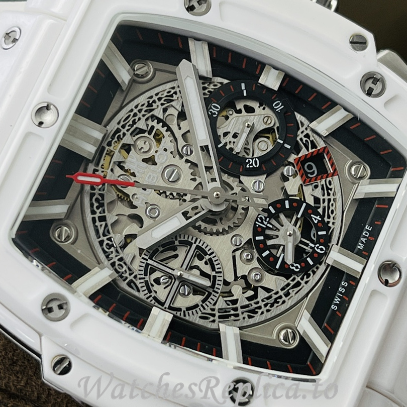 Hublot Replica SPIRIT OF BIG BANG Leather strap 42MM - WatchesReplica.is