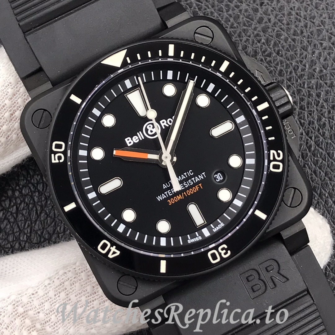 Bell Ross Replica BR 03 BR0392-CAMO-CE/SRB Rubber strap 42MM - WatchesReplica.is