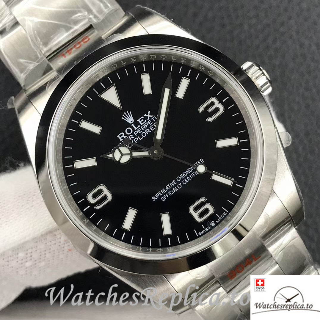 Swiss Rolex Explorer Replica 124270 Stainless steel strap 36MM - WatchesReplica.is