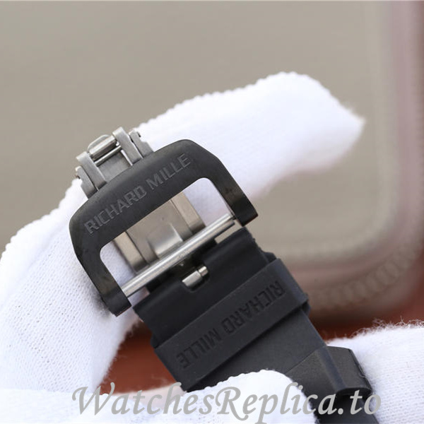 Richard Mille Replica RM011 Rubber strap 50MM - WatchesReplica.is