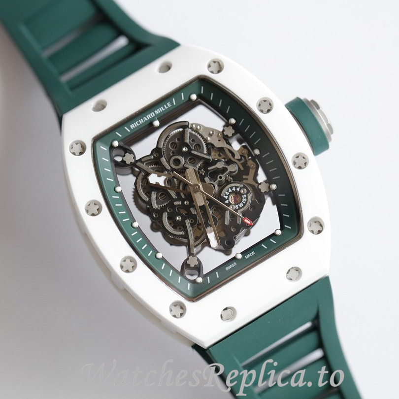 Richard Mille Replica RM055 Rubber strap 50MM - WatchesReplica.is