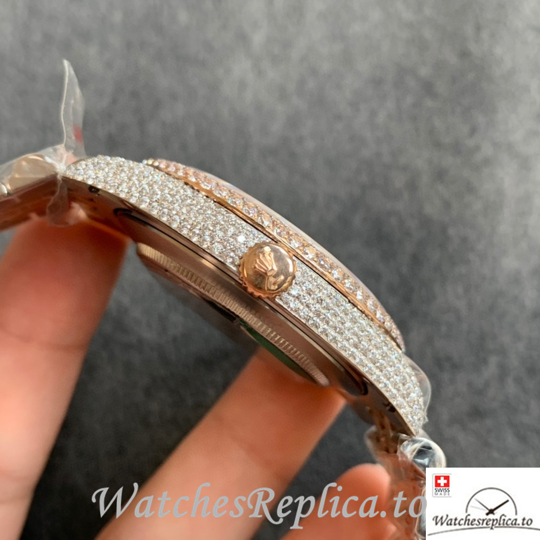 Swiss Rolex Datejust Replica Stainless steel strap 41MM - WatchesReplica.is