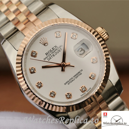 Swiss Rolex Datejust Replica 116231-0060 Stainless steel strap 36MM - WatchesReplica.is