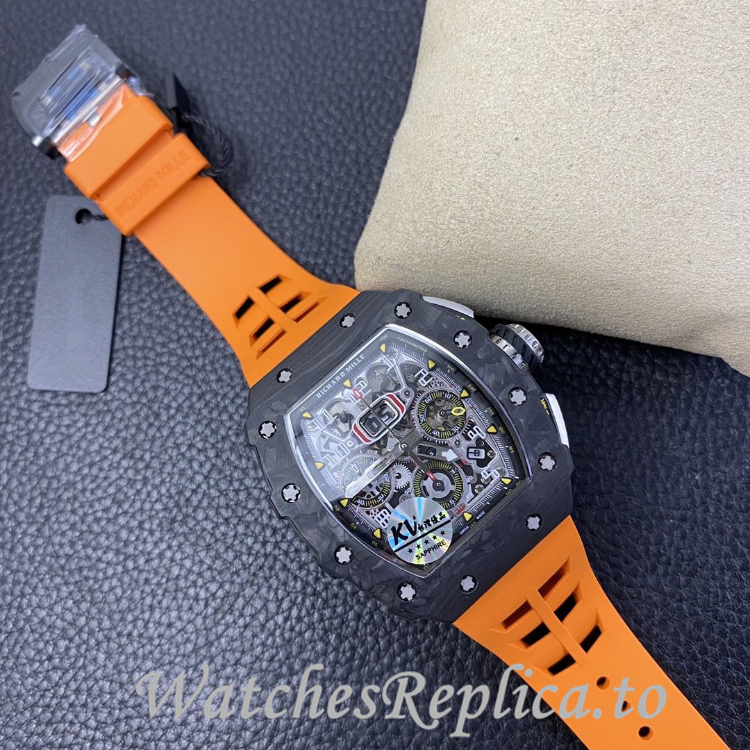 Richard Mille Replica RM-011 Rubber strap 50MM - WatchesReplica.is