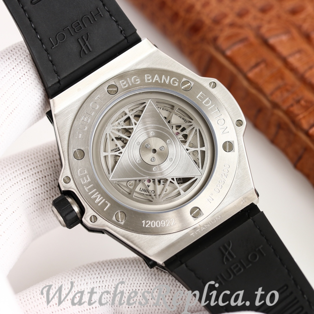 Hublot Replica Big Bang Elemental Material Chronograph v2 Rubber strap 45MM - WatchesReplica.is