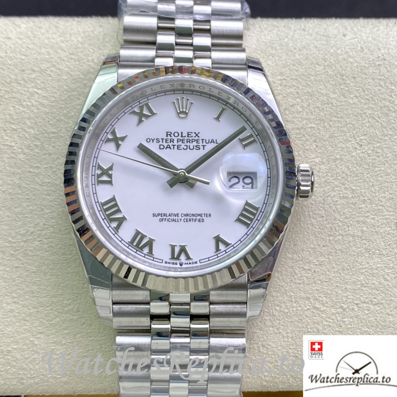 Swiss Rolex Datejust Replica 126233 Stainless steel strap 36MM - WatchesReplica.is