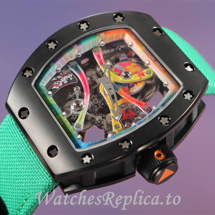 Richard Mille Replica RM68-01 Canvas strap 51MM - WatchesReplica.is