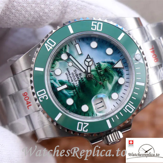 Swiss Rolex Submariner Replica Stainless steel strap 40MM - WatchesReplica.is