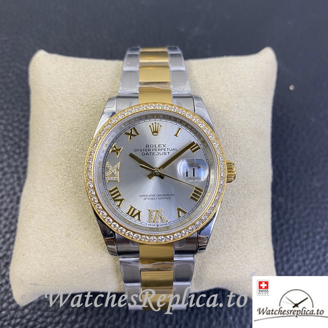 Swiss Rolex Datejust Replica 126233 Stainless steel strap 36MM - WatchesReplica.is
